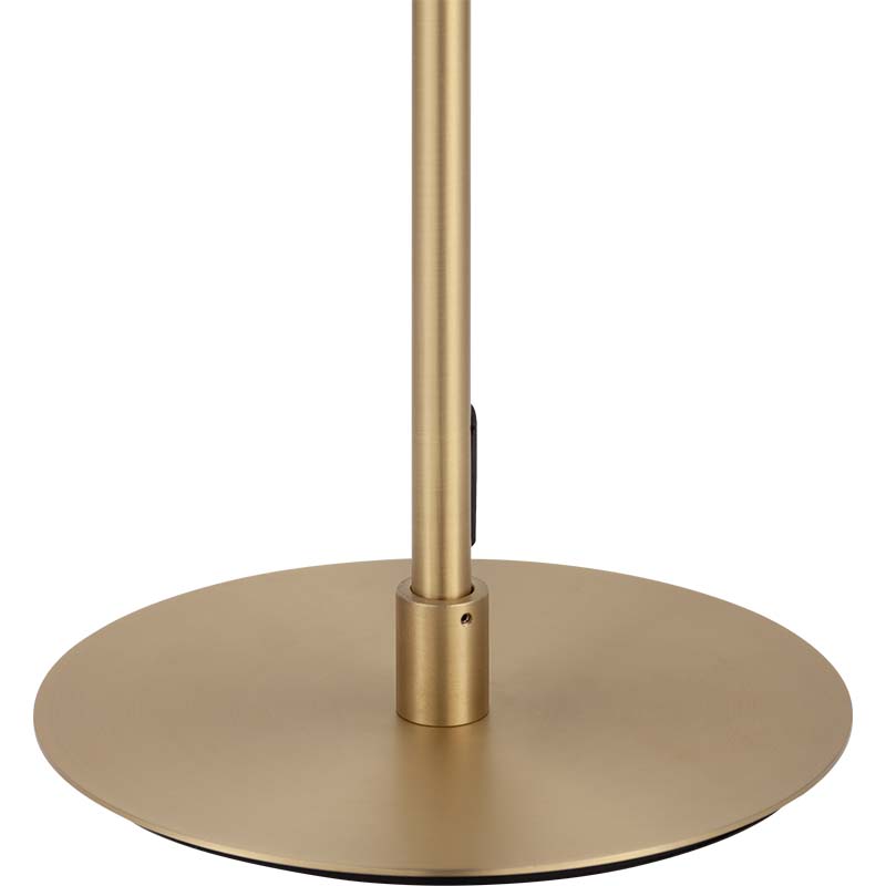 Элегантный Nordic Authenic Brass Standing Light Smoke Globe Стеклянный торшер 4lys G9 Dim