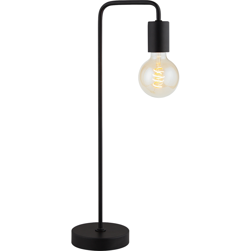 Простая современная настольная лампа Authenic Design Vintage Industrial Table Lamp Matt Black E27