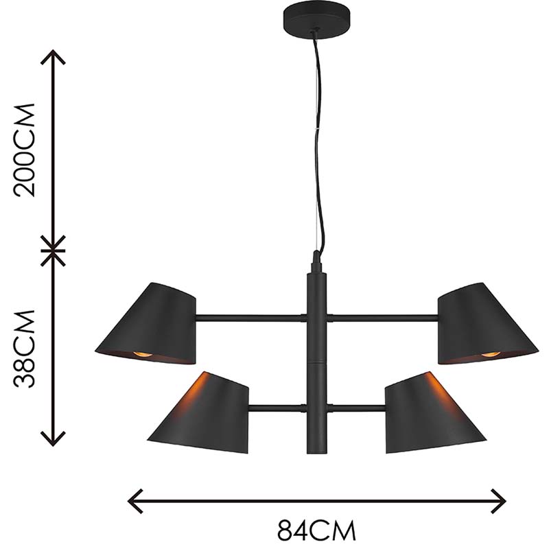 Nordic Modern Simple Light с двойным регулируемым потолочным подвесным светильником 4lys E27