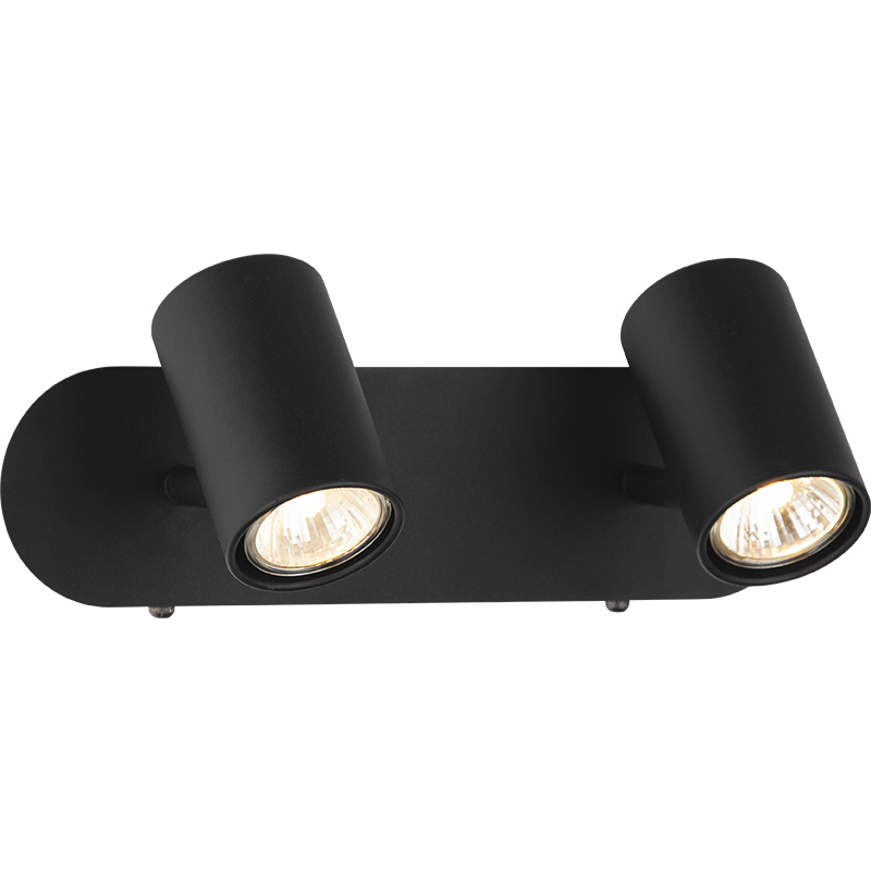 Nordic Modern Style Light Twin Wall Spot Light Домашний декоративный светильник Sandy Black GU10 Dim