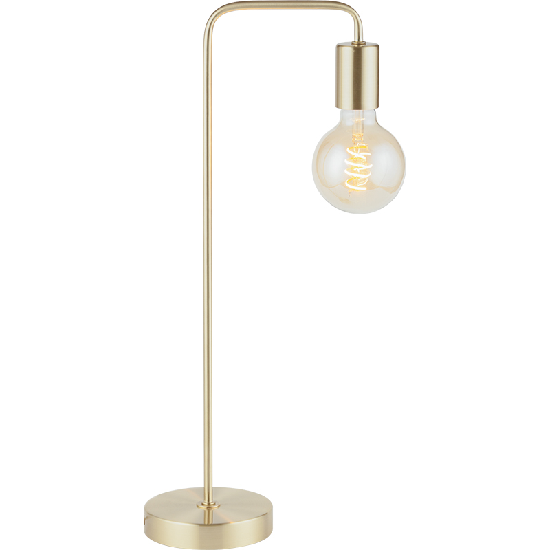 Простая современная настольная лампа Authenic Design Vintage Industrial Table Lamp Matt Brass E27