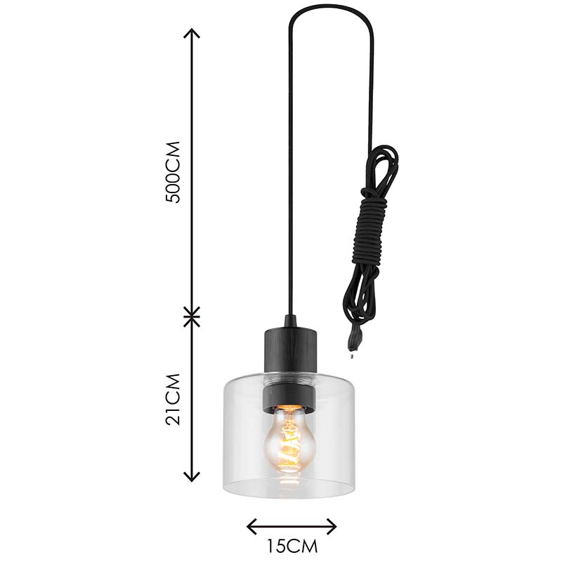 Modren Simple Light Привлекательная люстра Декоративная прозрачная стеклянная регулируемая подвеска E27 Dim