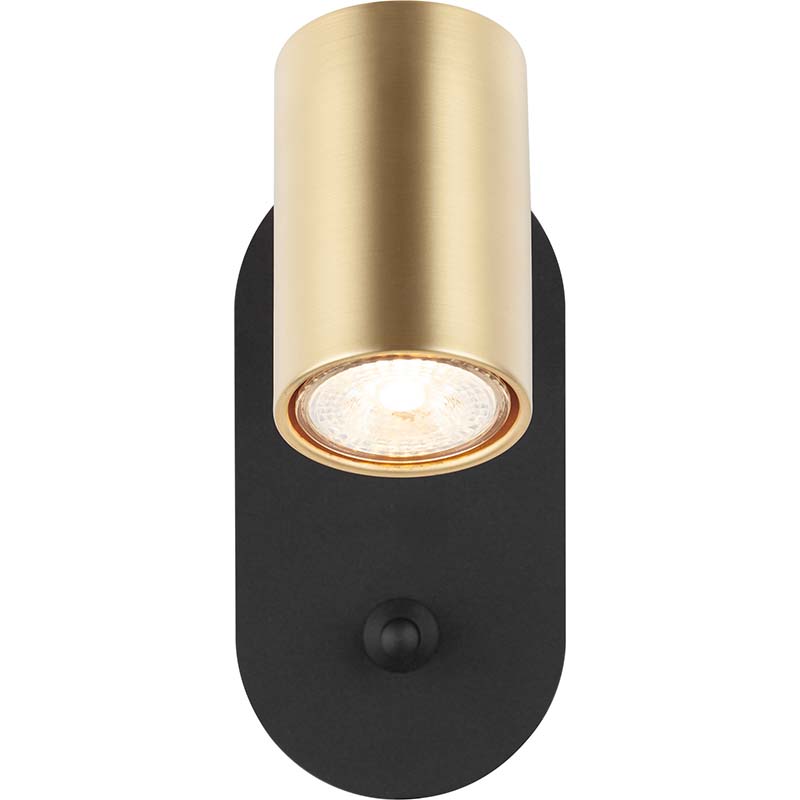 Nordic Modern Wall Spot Light Домашний декоративный светильник Matt Brass & Sand Black GU10 Dim