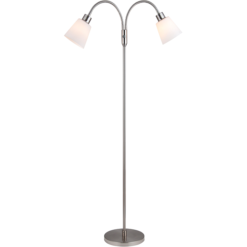 Современный упрощенный дизайн стоячей лампы Twin Floor Lamp Satin E27